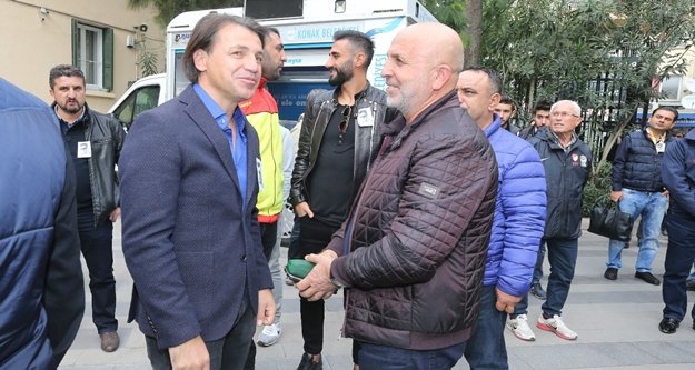 Çavuşoğlu, Göztepe camiasını yalnız bırakmadı