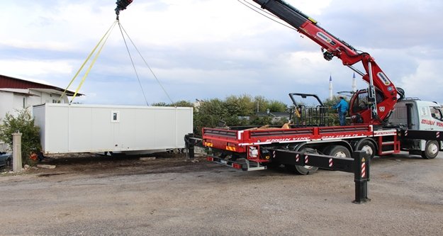 Felaket bölgesine konteyner evler kuruluyor