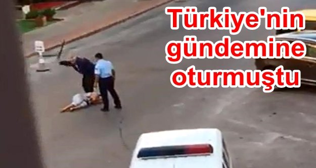 Kırgız kadını döven polis tahliye oldu