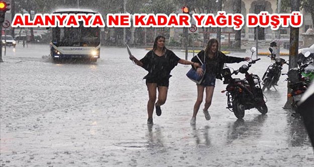 Meteoroloji: "Alanya'da yağışlar devam edecek"