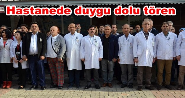 Sağlıkçılardan Atatürk'e saygı