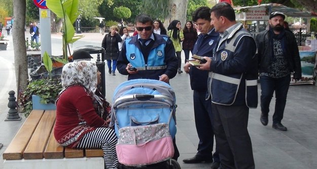 Zabıta ve polisten dilenci operasyonu