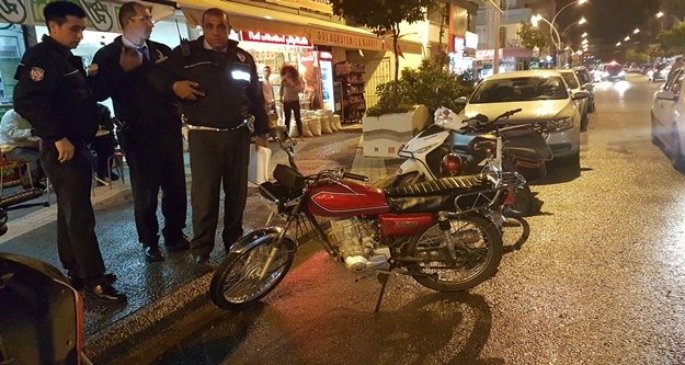 Akrobasi yaptığı motosiklet çalıntı çıktı