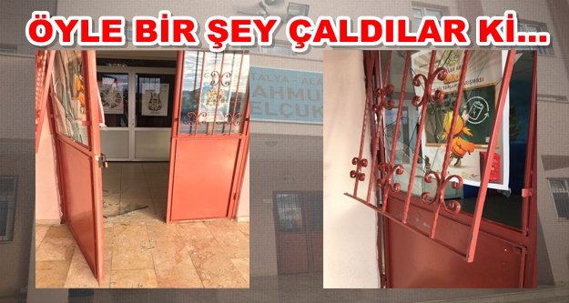 Alanya'da hırsızlar okul soydular