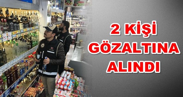 Alanya'da yılbaşı öncesi sahte içki operasyonu