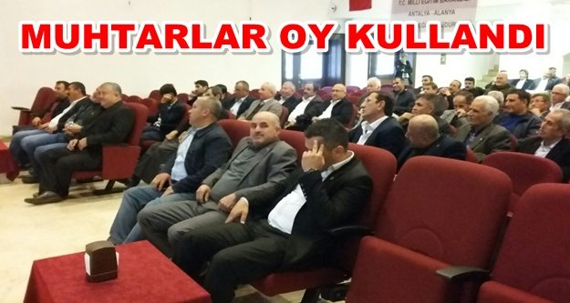 Alanya SYDV seçimleri yapıldı