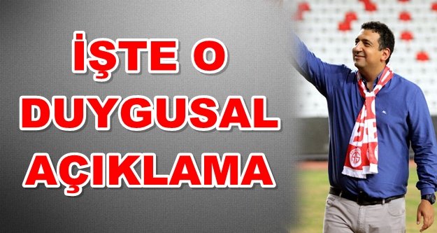 Antalyaspor'da şok! Başkan Öztürk istifa etti