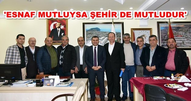 Başkan Yücel halcilerle bir araya geldi