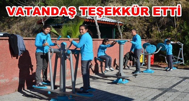 Büyükşehir’den Alanya'ya yeni spor aletleri