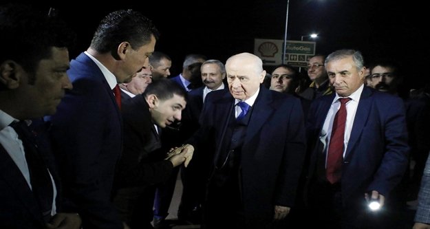MHP Lideri Bahçeli geldi