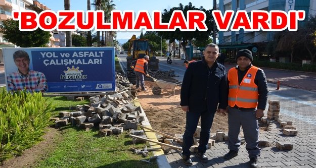 Alanya'nın iki caddesine Büyükşehir'den bakım