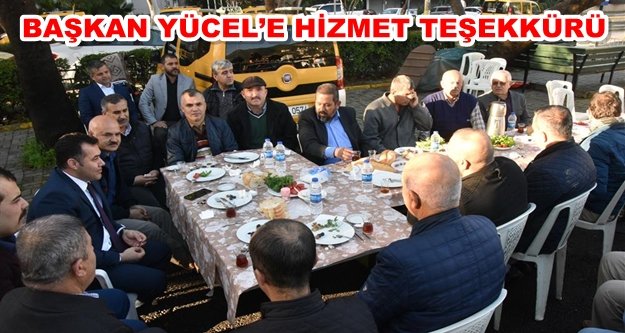 Başkan Yücel taksicilerle kahvaltıda buluştu