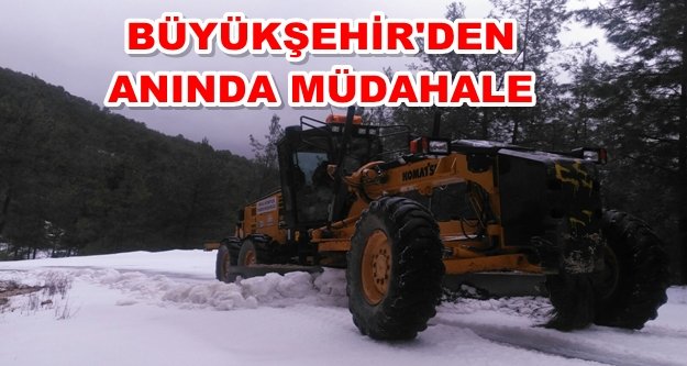 Gedevet yolları kar yüzünden kapandı