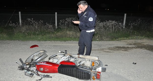 Komşuda motosiklet kazası: 1 yaralı