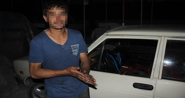 Manavgatlı Gazman oto hırsızlığından yakalandı