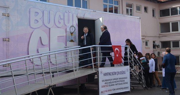 Pembe Tır kanser taramasına başladı