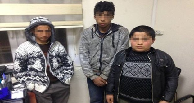 3 çocuk hırsızlıktan yakalandı