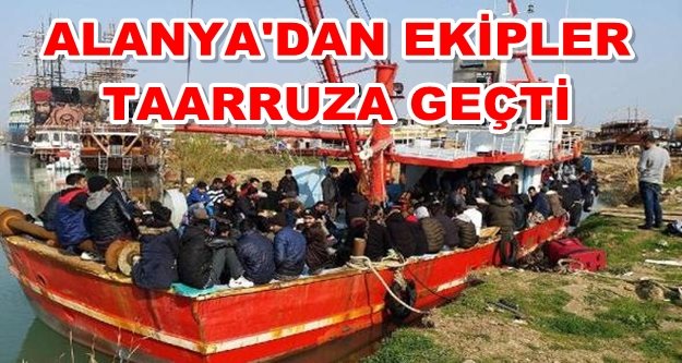 Akdeniz açıklarında 192 mülteci yakalandı