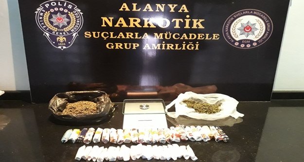 Alanya'da flaş uyuşturucu operasyonu