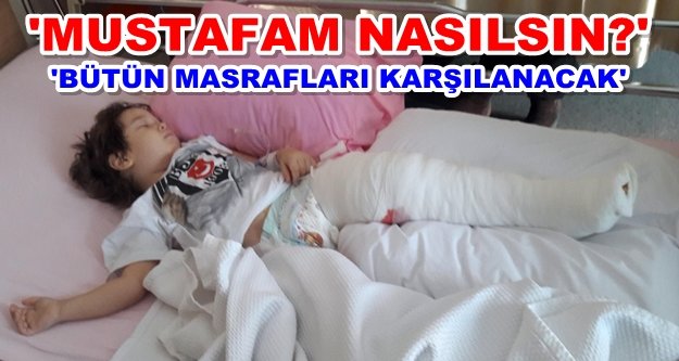 Alanya'daki tek teker mağduru çocuğa Beşiktaş sahip çıktı