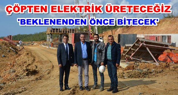 Alanya Katı Atık Tesisi hızla yükseliyor