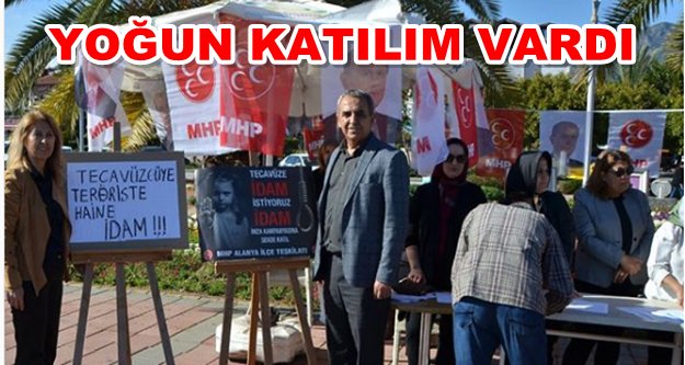 Alanya MHP'den çocuk istismarına karşı imza kampanyası