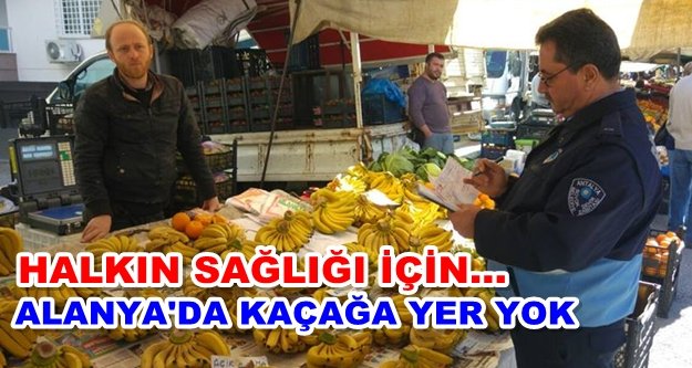 Alanya zabıtası denetime çıktı