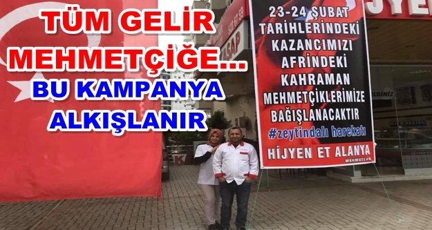Alanyalı kasaptan alkışlanacak kampanya