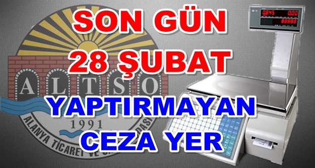 ALTSO'dan esnafa önemli duyuru!