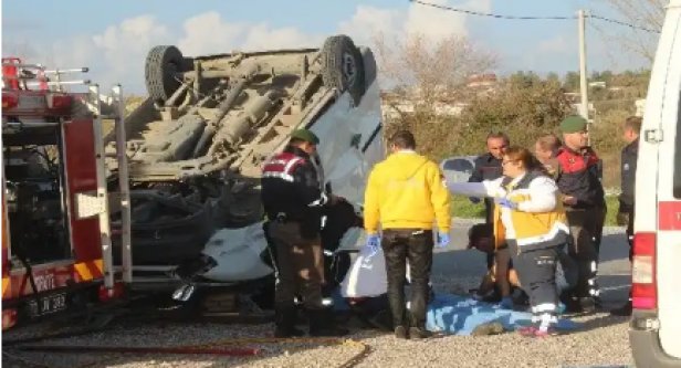 Komşuda feci kaza: 1 ölü 3 yaralı var