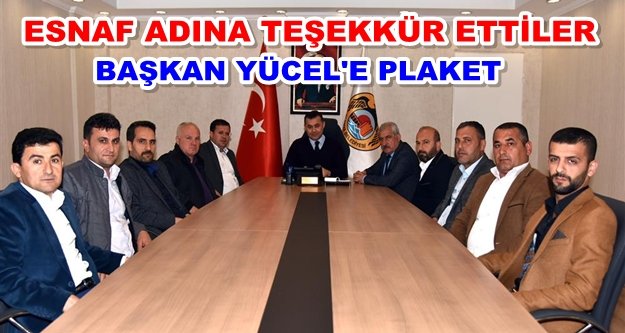 Oda Başkanlarından, Başkan Yücel'e hizmet teşekkürü