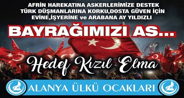 Ülkü Ocaklarından 'Türk Bayrağı' kampanyası