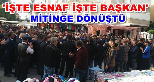 Yiğit'ten 300 pazarcı ile gövde gösterisi