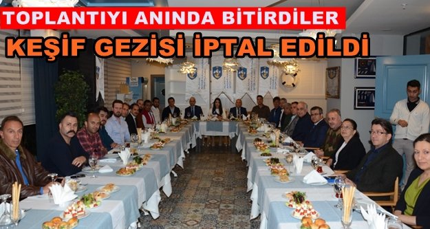 Akdağ toplantısı şehit haberi ile yarıda kesildi