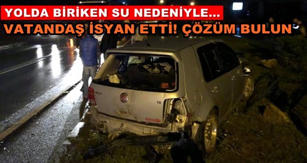 Alanya'da trafik kazası! Araç hurdaya döndü