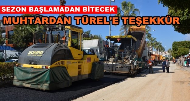 Alanya'daki o cadde modernleşiyor