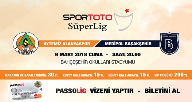 Başakşehir maçının biletleri satışa çıktı