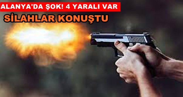 Alanya'da villada silahlar konuştu