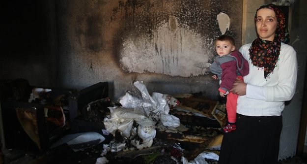 Düğün takılarıyla tuttukları ev yandı