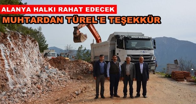 O mahallenin yolları genişliyor