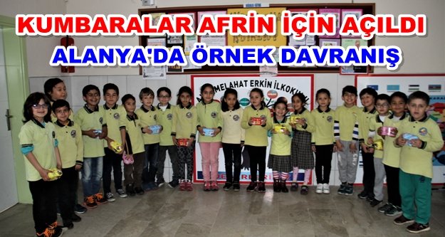 Öğrencilerden Afrin’deki Mehmetçik’e destek