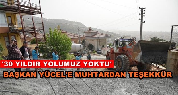 Sugözü Mahallesine yeni beton yol