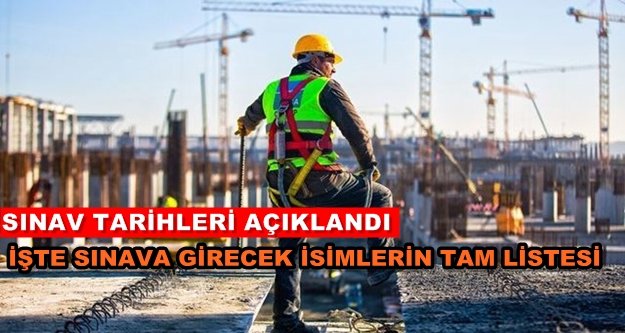 Taşeron işçi sınav tarihi açıklandı