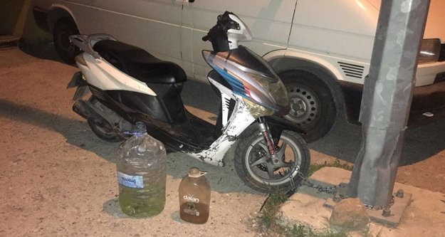 Akaryakıt hırsızına suçüstü