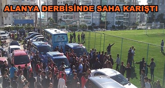 Alanya'da sahada hakeme dayak!
