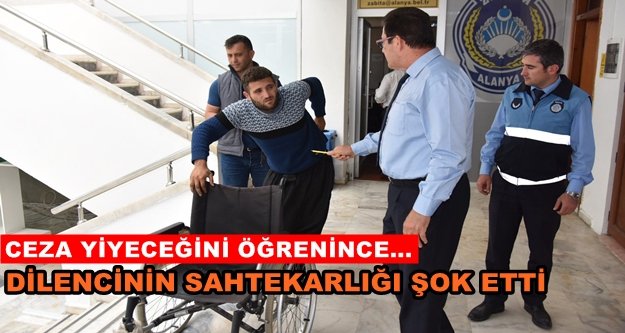 Alanya'da sahtekar dilenci