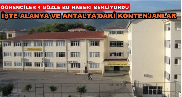 Alanya'da sınavla öğrenci alacak okullar açıklandı