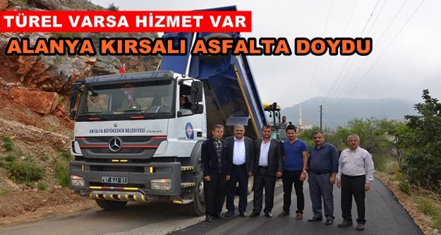 Alanya'daki o yolda işlem tamam!