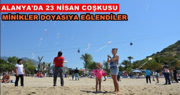 Alanya semaları renklendi