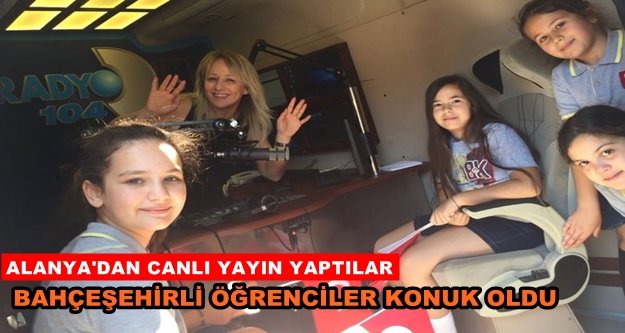 Alanyalı minikler Radyo D'ye konuk oldu